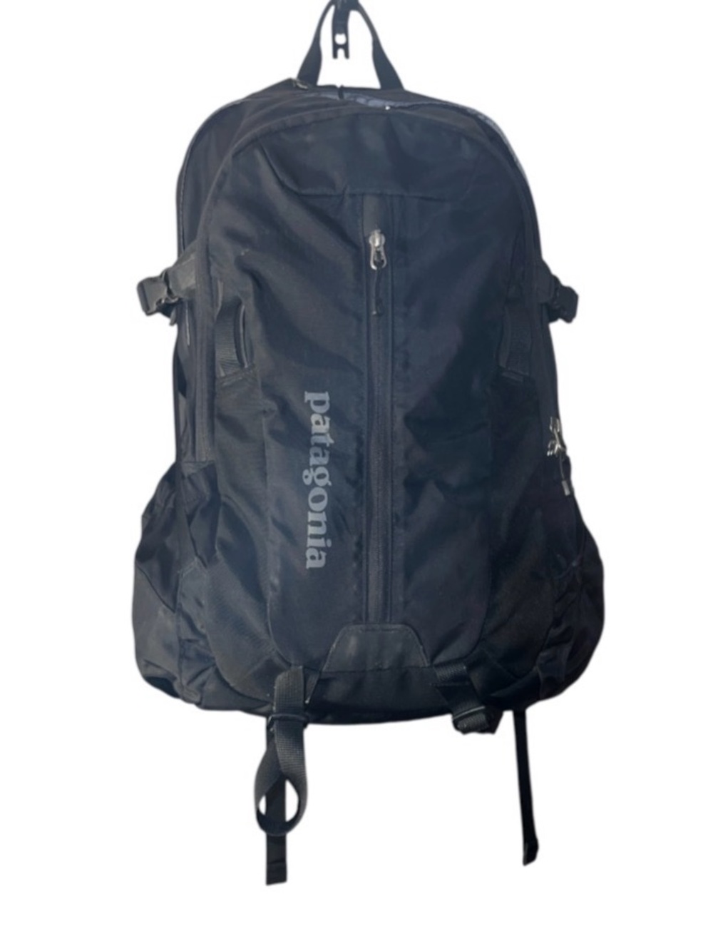 Patagonia Black Backpack with Front Zip Pocket